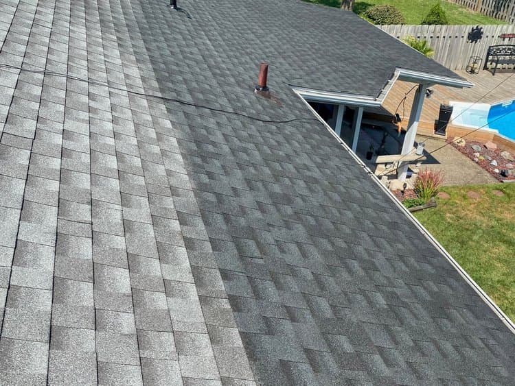 Bright Green Roof before and after example